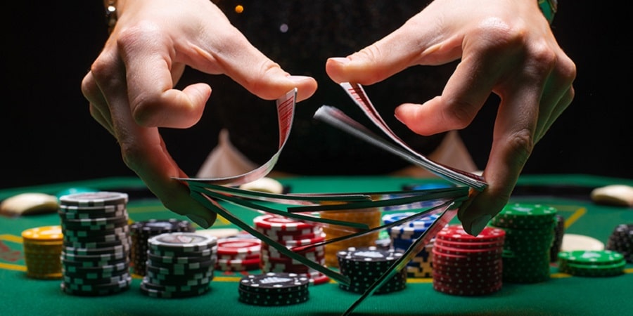 Position sur la table de blackjack