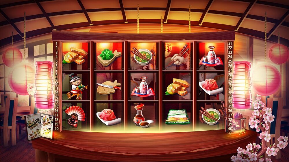 Spielautomaten mit Sushi-Thema