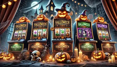 Halloween-themed slot machine