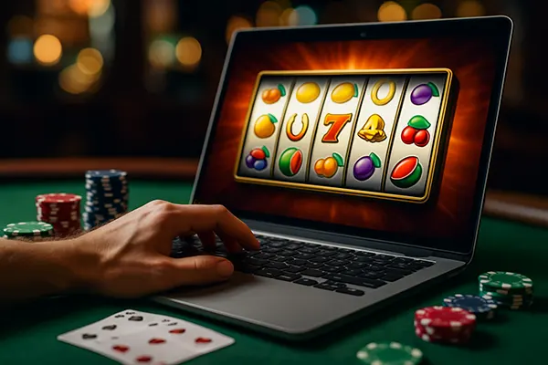 Slot-Maschine mit Symbolen